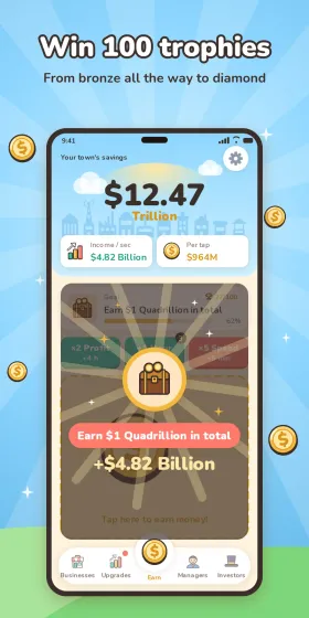Win 100 trophies, from bronze all the way to diamond